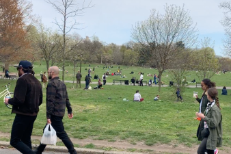 Prospect Park was mobbed again yesterday because the city has too little open space.