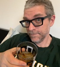 Our editor — head intact. (Bourbon on the rocks.) Photo: Jane Kuntzman