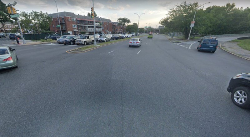 The intersection is typically a free-for-all. Photo: Google