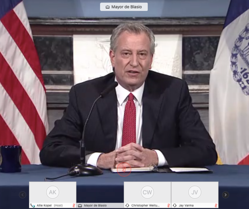 The mayor on Wednesday.