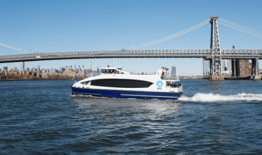 The NYC Ferry, which just got more expensive for some and cheaper for others. Photo: NYCEDC
