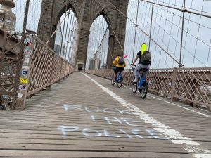 Finally, the Brooklyn Bridge stands for something. Photo: Gersh Kuntzman