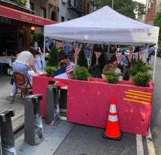Diners at this Midtown bistro may not even be aware of it, but they are eating in a place reserved for Citi Bike users.