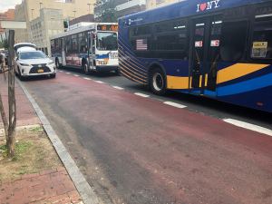 Jamaica Avenue, where the city in moving ahead with long-delayed plans to install a busway. File photo: Adam Light
