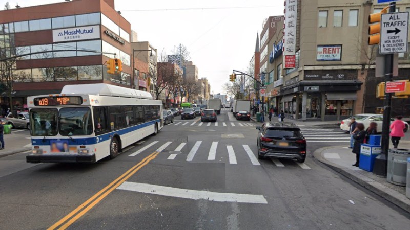 The scene of the crash. Photo: Google