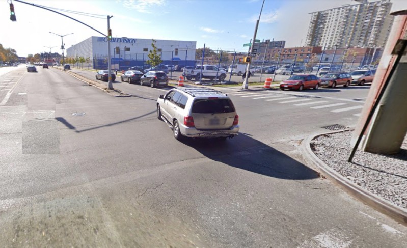 The blind corner. Photo: Google