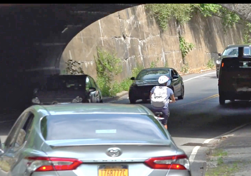 This is the reality for many cyclists trying to go crosstown through Central Park. File photo: Clarence Eckerson Jr.