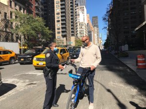 Safety tip: Milling an entire street and telling cyclists to wing it is in fact not very safe. Photo: 17th Precinct