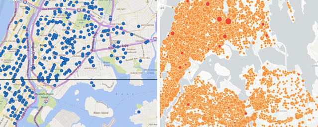 Public health crises: Shooting victims left. Car violence victims, right.