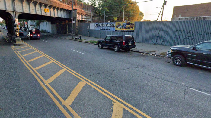 The crash scene on Ralph Avenue. Photo: Google