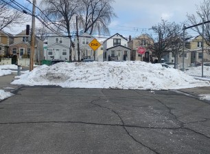 This is one of many dead-end streets in Springfield Gardens, which were installed in the 1980s to slow down cars through the residential neighborhood. Photo: Gersh Kuntzman