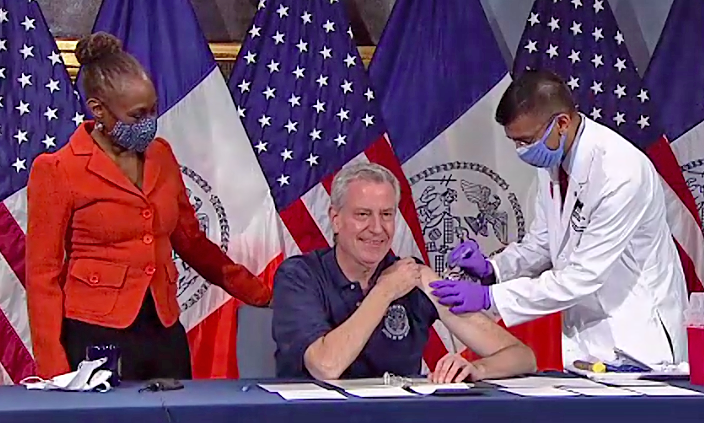 The needle and the repair done.