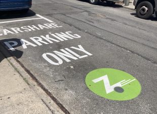 A Zipcar spot in Brooklyn. Photo: Julianne Cuba
