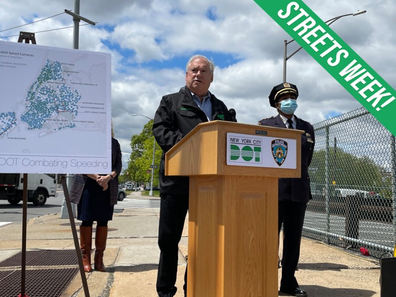 Department of Transportation Commissioner Hank Gutman, moments before getting annoyed at a Streetsblog reporter. Photo: Dave Colon