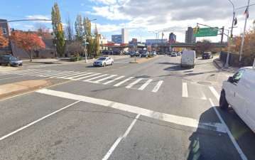 This is the site of Tuesday morning's crash in Williamsburg. Photo: Google