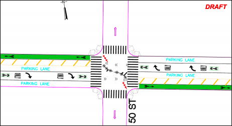DOT's plans for 39th Avenue. Photo: NYC DOT