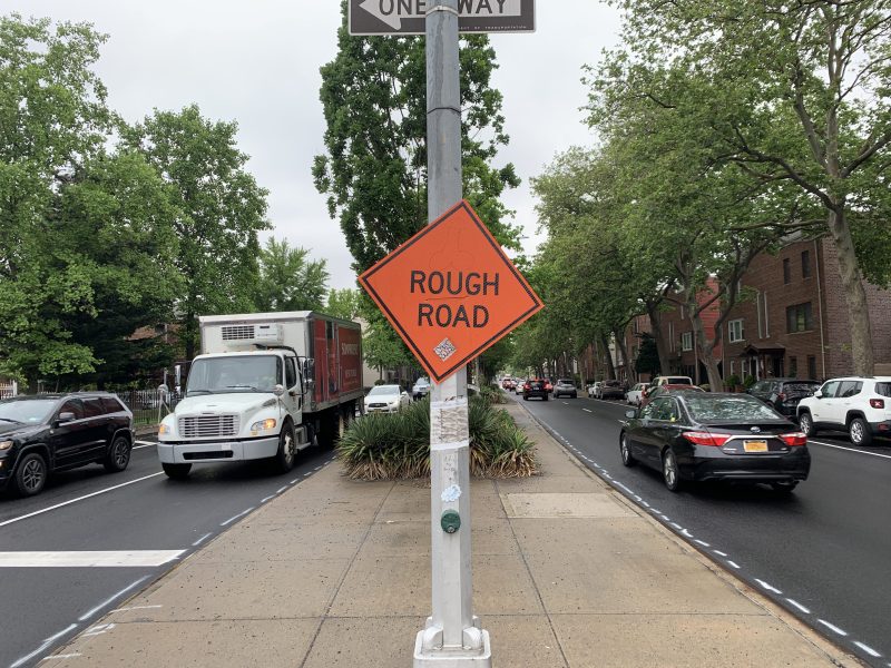 Rough road, indeed. Photo: Gersh Kuntzman