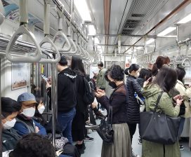 Subway riders in Seoul. Photo: Philip Mark Plotch