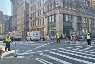We're going to need more than just crossing guards to keep our city safe from car drivers. Photo: Soho Broadway Initiative