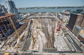 The portal to the future Gateway tunnel being constructed at Hudson Yards in the west 30s in 2014. Photo: MTA/Patrick Cashin