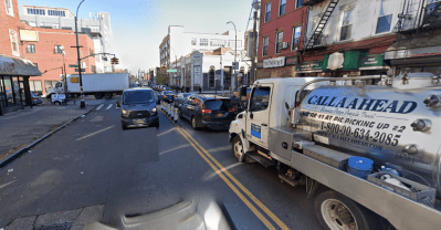 This is Myrtle Avenue looking east towards Bedford — a completely dangerous part of a very dangerous neighborhood. Photo: Google
