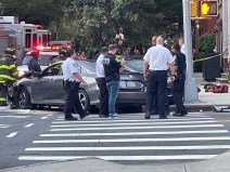 The Honda whose driver killed a 3-month-old baby. Photo: Liam Quigley