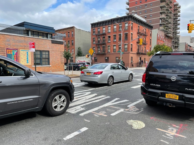The corner of St. Marks Avenue and Classon Avenue, where an open street is listed by the city but does not appear to exist. Photo: Dave Colon
