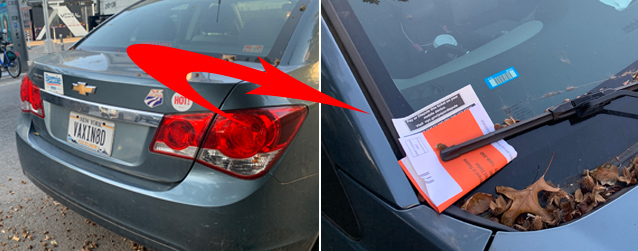 Another ticket for VACIN8D. Photos: Gersh Kuntzman