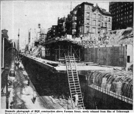 Ugly then, ugly now: The BQE under construction in the 1950s. Photo: 4.bp.blogspot.com