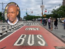 Mayor Eric Adams is all-in on free buses, but needs to get more red paint on the ground.