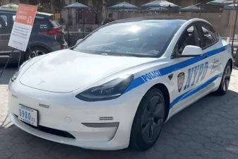 The NYPD currently has one Tesla squad car.