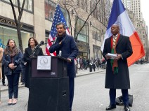 Ydanis Rodriguez at a press conference announcing his appointment to the Department of Transportation in December 2021. Photo: Dave Colon