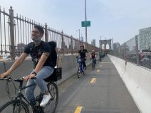 People love the Brooklyn Bridge bike path. File photo: Gersh Kuntzman