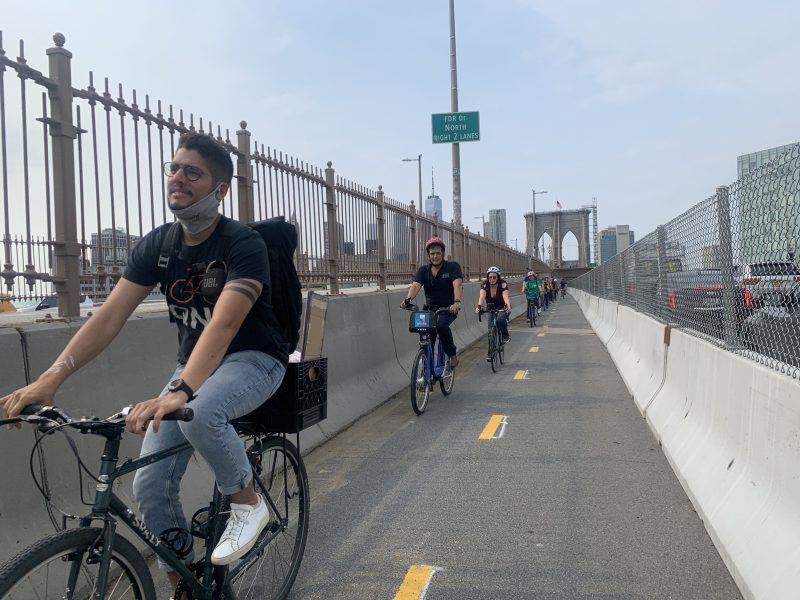People love the Brooklyn Bridge bike path. File photo: Gersh Kuntzman