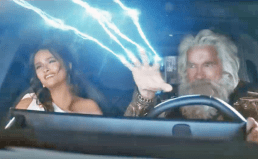 Hey, two hands on that wheel, Zeus!