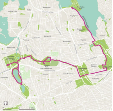 The length of the proposed Queens Greenway. Photo: Parks Department