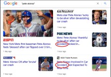 Inaccuracies, inattentiveness and misunderstandings (circled words) mark the mainstream media's coverage of the Pete Alonso crash. Photo: Streetsblog Graphics Team