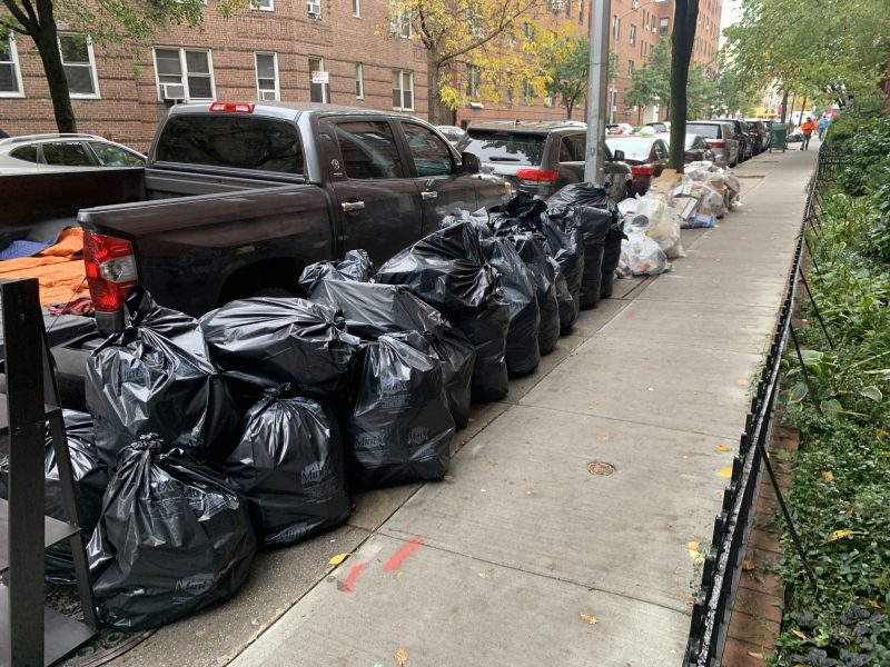 Some of our "favorite" photos of trash on the sidewalks. Photo: Gersh Kuntzman