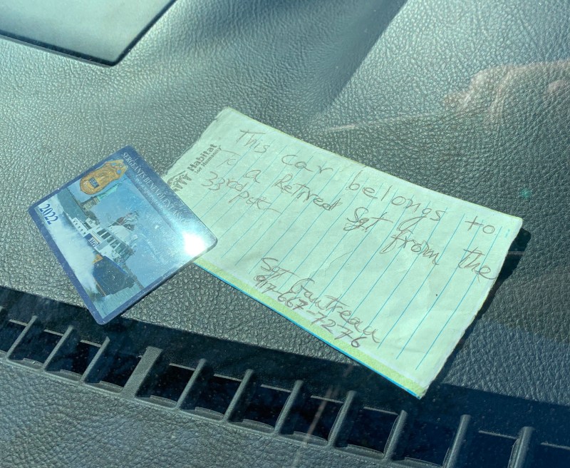 Sometimes all you need is a note and a union courtesy card.