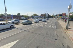 The scene of the woman's death is a crossing of one highway (Pennsylvania Avenue) and another (Linden Boulevard). Photo: Google