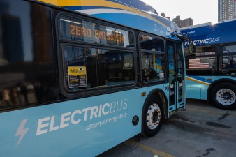 An example of the new MTA electric buses. Photo: Governor's Office