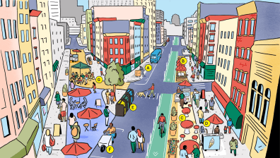 An illustration from "Streets Ahead." Image: Urban Design Forum