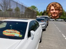 A cyclist was killed by a hit-and-run garbage truck driver in Boro Park on Thursday morning, days after NYU student Raife Milligan (inset) was killed by a drunk driver. Main photo: Julianne Cuba