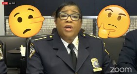 NYPD Transportation Bureau Chief Kim Royster (center)