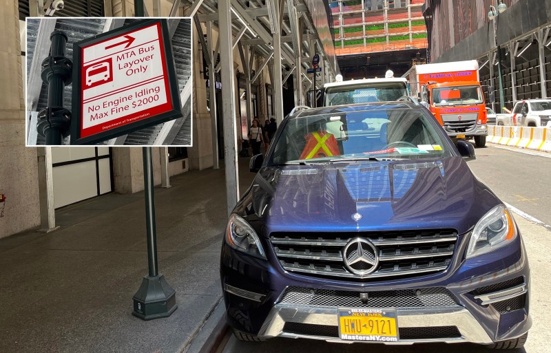 The entitled placard perp strikes again. Photo: Eve Kessler