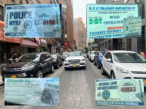 Placard abuse in Downtown Brooklyn makes once-safe streets impassible.