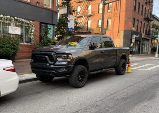 A new bill might outlaw oversized vehicles such as this truck. The high hoods and poor sight lines of such vehicles are contributing to a growing number of pedestrian deaths. Photo: File