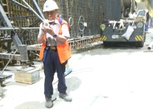 Roger Herz visited the East Side Access construction site under Grand Central Terminal, in 2015. Photo: Linda Faust