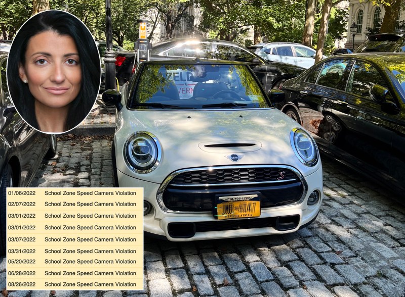 Council Member Inna Vernikov's car has 23 school-zone speeding tickets since 2022 — and nine this year already.