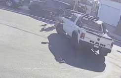 The moment of impact.